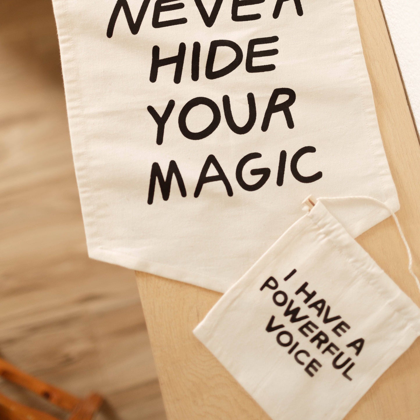 Powerful Voice Canvas Hang Sign