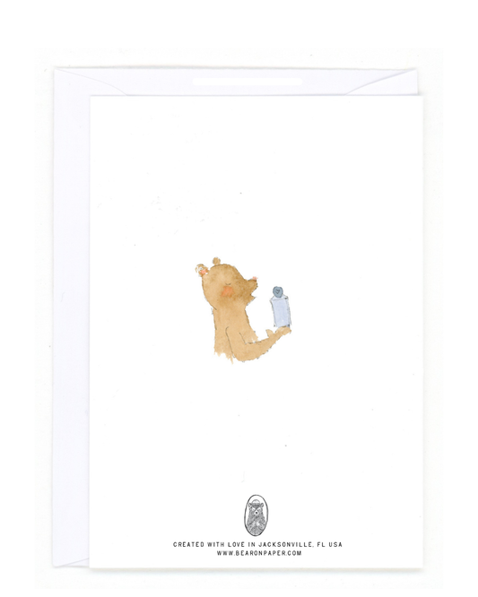 "Bear's Birthday Cake" Card