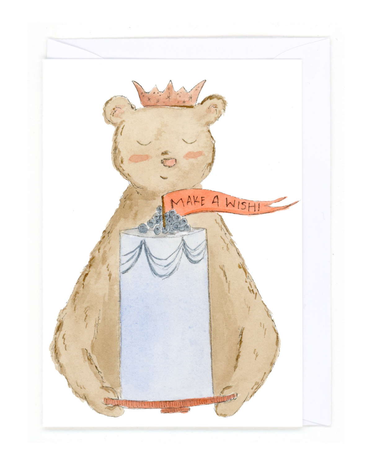 "Bear's Birthday Cake" Card