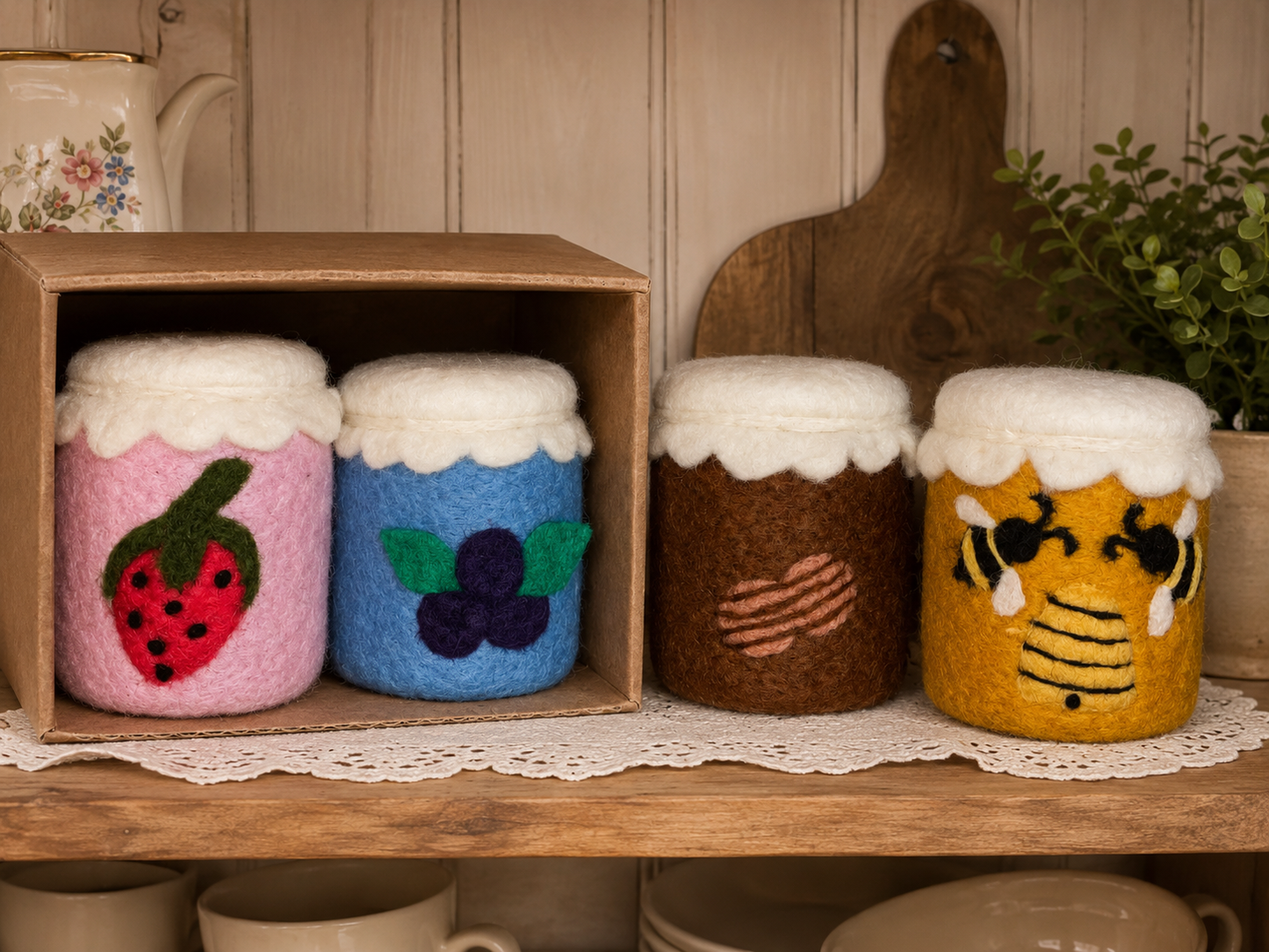 Daisy Lane Jams - Felt Toy Jars